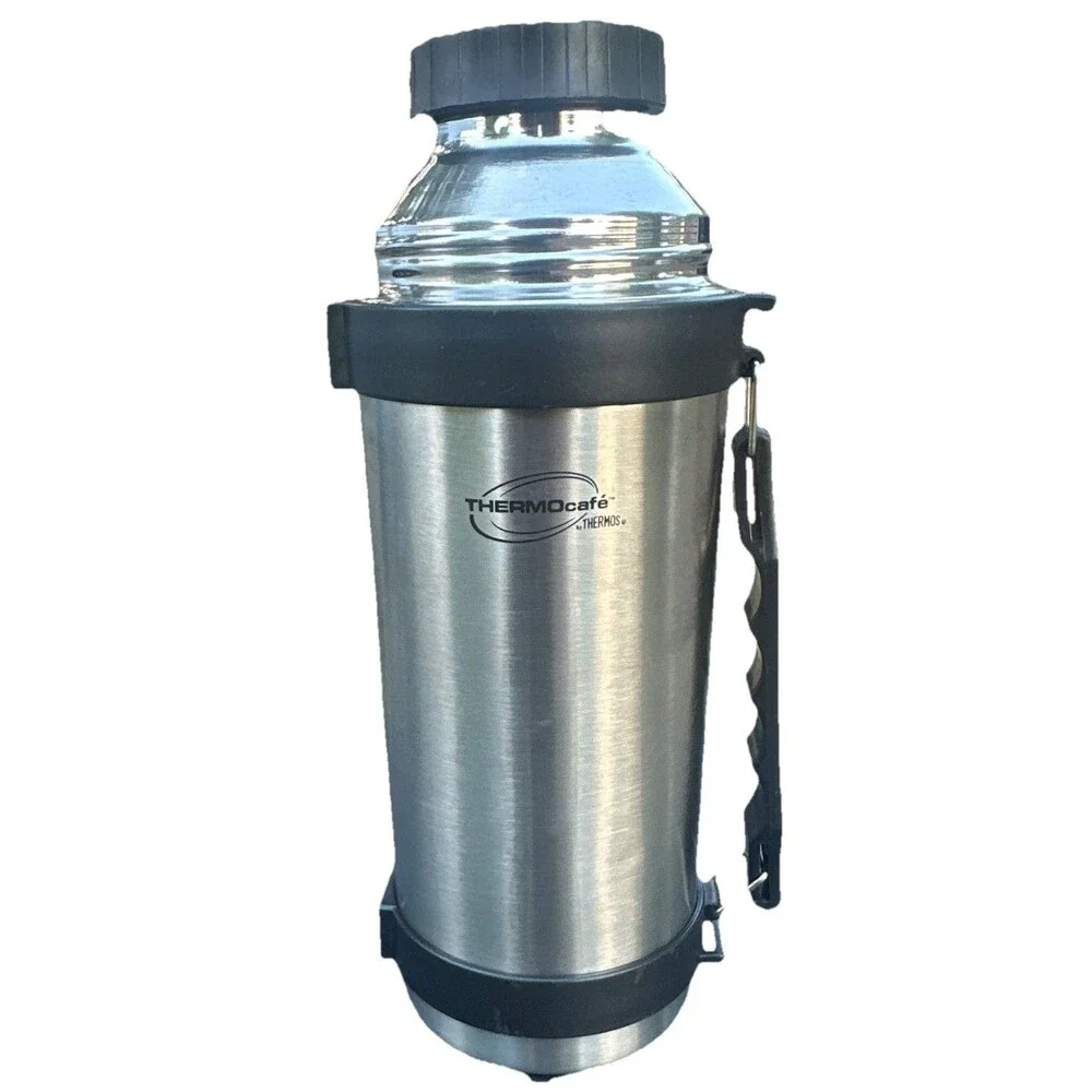 ThermoCafe by Thermos 1L Stainless Steel Vacuum Flask Travel Bottle w/Cup Lid
